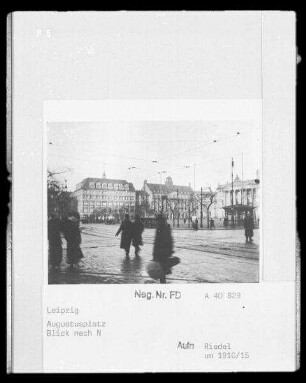 Augustusplatz : Leipzig. Augustusplatz, Blick nach Norden