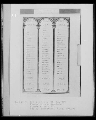 Ms. 363 (Evangeliar aus Averbode) — Ms. 363 (Evangeliar aus Averbode), Folio 12rectoBuchseite