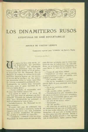 Los dinamiteros rusos [Continuación]