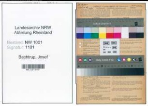 Entnazifizierung Josef Bachtrup, geb. 16.06.1905 (Lokfuehrer)