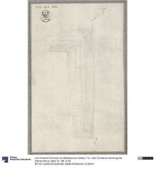 Architektonische Details. Tür- oder Fensterumrahmung der Renaissance