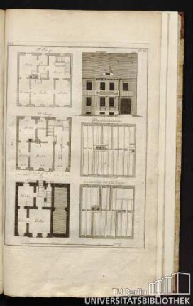 Bl. 3, No. III. 2te Etage, 1te Etage, Dachbalkenlage, Souterrain, Balkenlage der 1ten Etage.