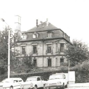 Reichenbach (Vogtland), Bahnhofstraße 95. Wohnhaus (um 1880). Gartenansicht