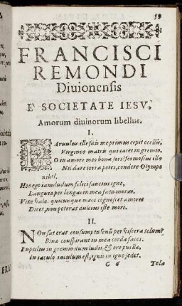 Amorum diuinorum libellus.