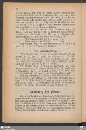 Anordnung der Putzerei