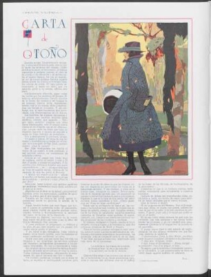 Carta de Otoño : Dibujo de Álvarez