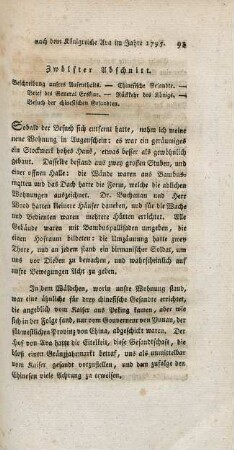 Zwölter Abschnitt. Beschreibung unsres Aufenthalts. - ...