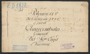 12 Polonaisen; cemb