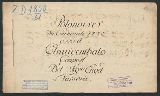 12 Polonaisen; cemb