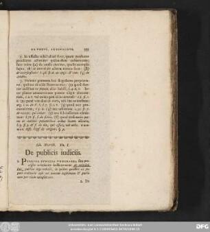 Tit. I. De publicis iudiciis.