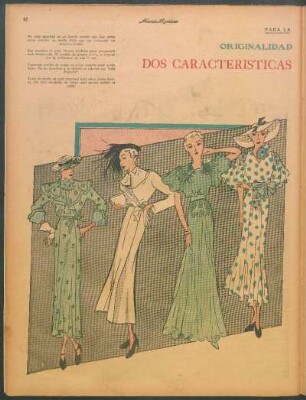 Originalidad y elegancia: Dos características de la moda actual [Dibujos] : Para la mujer