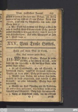 XXV. Vom Troste Gottes.