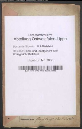 Sonstige: Lütgert, Franz Heinrich: