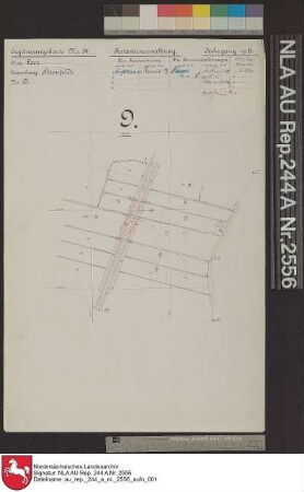 Ergänzungskarte Nr. 54 der Katasterverwaltung, Jahrgang 1913, Kreis Leer, Gemarkung Steenfelde Nr. 68 (Lageveränderungen und Formveränderungen)