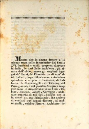 Vite Dei Pittori Ed Artefici Bolognesi, Parte Terza