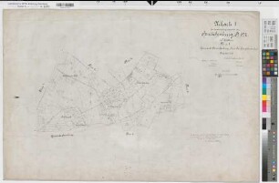 Henrichenburg (Castrop-Rauxel), Horneburg (Datteln), Zusammenlegung Henrichenburg, Urkarte I Henrichenburg Flur 3