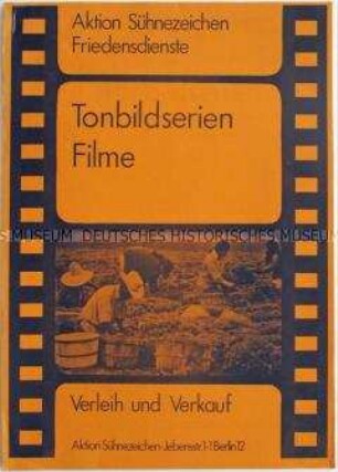 Katalog der Tonbildserien von Aktion Sühnezeichen für Verleih und Verkauf - Sachkonvolut