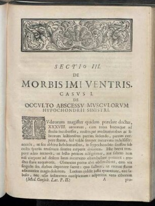 Sectio III. Morbisimi Ventris.