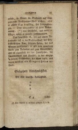 Siebzehnte Annehmlichkeit. Die alte teutsche Redlichkeit. - Vier und zwanzigste Annehmlichkeit. Die Lizitazionen.