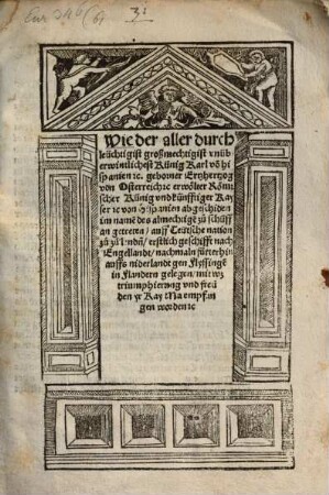 Wie der aller durchleuchtigst ... Künig Karl von Hispanien ... erwölter Röm. Künig ... von Hispanien abgeschiden