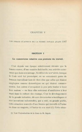 Chapitre V. Les droits d'auteur de la femme dotale avant 1907