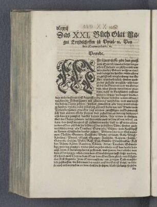 Das XXI. Buch Olai Magni Ertzbischoffen zu Vpsal rc. Von den Meerwundern rc.