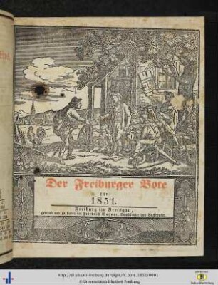 21. Jg.: Der Freiburger Bote: Ein nützlicher und unterhaltender Haus- und Wirthschaftskalender