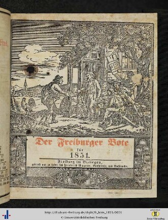 21. Jg.: Der Freiburger Bote: Ein nützlicher und unterhaltender Haus- und Wirthschaftskalender