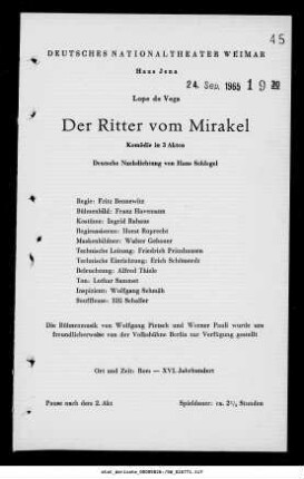 Der Ritter vom Mirakel