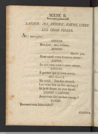 Acte Second: Scene II.