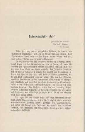 Dreiundzwanzigster Brief