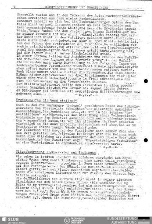 Nitratbedrohung II : Korrektur und Ergänzung