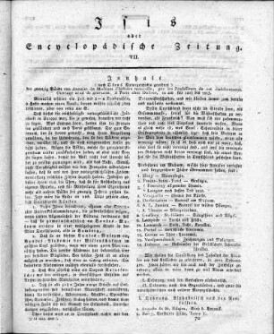 Innhalt (nach Okens Naturgeschichte geordnet) der zwanzig Bände von Annales du Muséum d'histoire naturelle, seit 1803 bis 1813