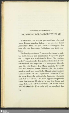 Bejahung Der Modernen Frau