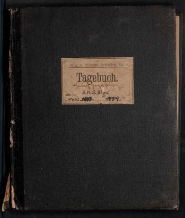 Persönliches Tagebuch des Prinz Heinrich von Preußen über die Reise nach Westindien und Brasilien an Bord S.M.S. "Olga" 1882 - 1884. Kommandant: Korvettenkapitän Albert Freiherr von Seckendorff.