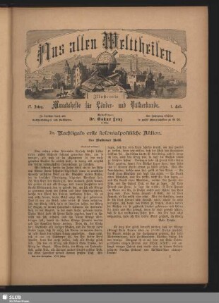 Nr. 1, Oktober 1885