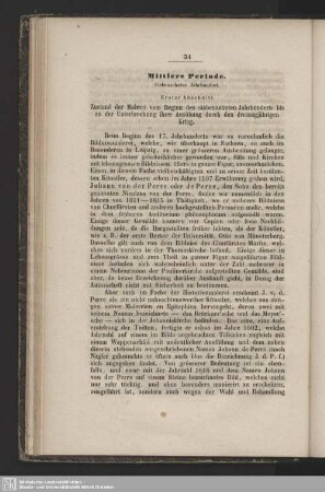 Mittlere Periode. Siebzehntes Jahrhundert