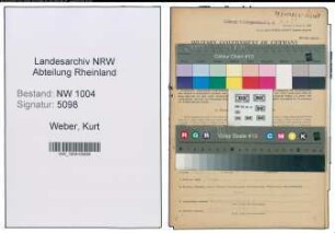 Entnazifizierung Kurt Weber , geb. 05.05.1893 (Kaufm.Angestellter)