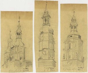 Kirchen in Oberglogau und Glogau, Turm