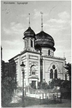 Pforzheim, PF; Synagoge, Außenansicht