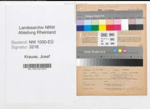 Entnazifizierung Josef Krause, geb. 31.07.1913 (Verw.Inspektor)