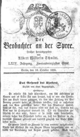 42. Stück, 16. October 1865