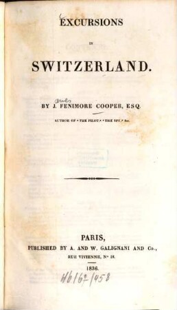 Excursions in Switzerland