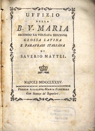 Officio della Beata Vergine Maria