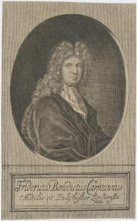 Bildnis des Fridericus Benedictus Carpzovius