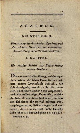 Sämmtliche Werke. 4., Geschichte des Agathon, Bd. 4