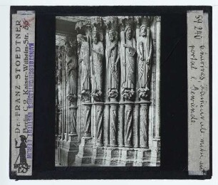 Chartres, Kathedrale Notre-Dame : Mittleres Südportal, linkes Gewände