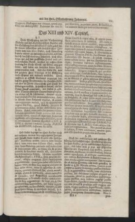 Das XIII und XIV. Capitel