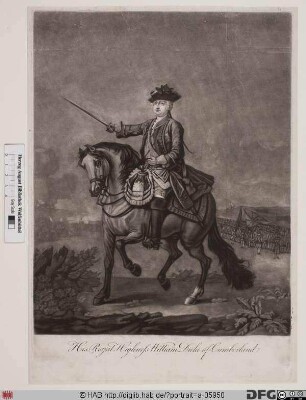 Bildnis Wilhelm August (William Augustus), kgl. Prinz von Großbritannien u. Irland, Herzog von Cumberland