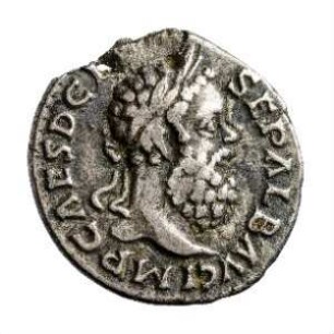 Münze, Denar, 195 - 197 n. Chr.